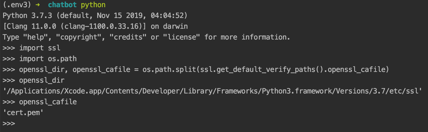 openssl_dir
